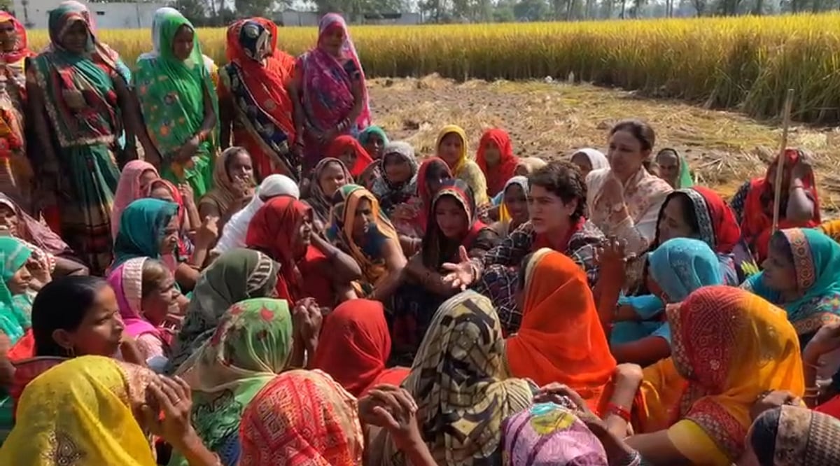 वीडियो: UP में प्रियंका गांधी का 'खेत संवाद', धान की कटाई कर रही महिलाओं से जाना उनका 'दर्द', साथ किया भोजन