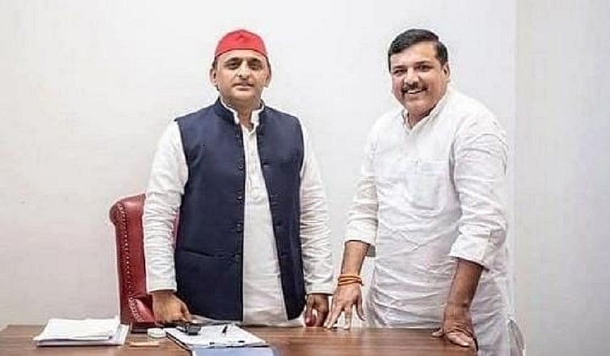 यूपी चुनावः अखिलेश से मिले आप नेता संजय सिंह, सपा के साथ गठबंधन को लेकर कयास तेज