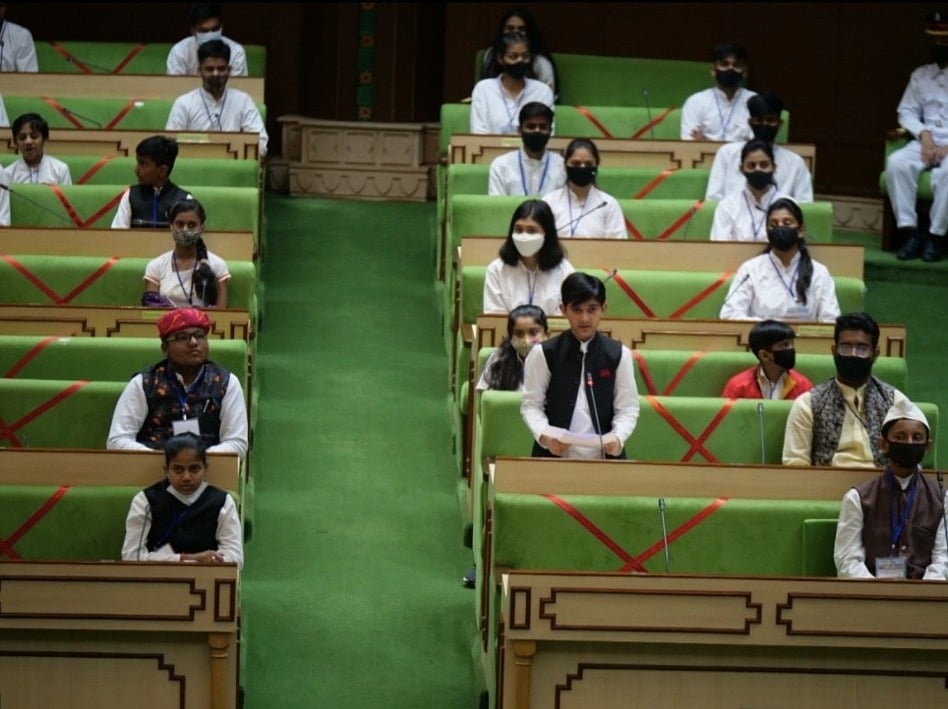 बाल दिवस के मौके पर राजस्थान विधानसभा सत्र का 200 बच्चों ने किया संचालन, बच्चे ही बने अध्यक्ष, मुख्यमंत्री और मंत्री