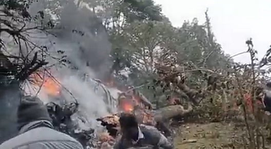 Chopper Crash: हादसे के आखिरी पलों को रिकॉर्ड करने वाला शख्स पुलिस के सामने पेश