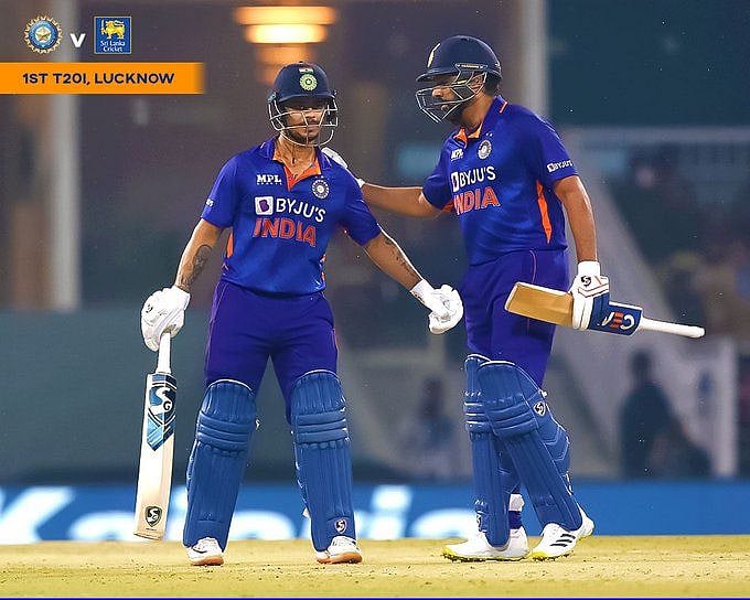 IND vs SL पहला टी20 : भारत ने श्रीलंका को 200 रनों का दिया लक्ष्य, ईशान और श्रेयस ने जड़े अर्धशतक 