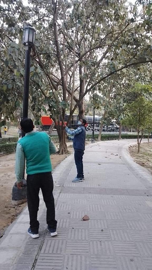 अब लखनऊ में जनेश्वर मिश्र पार्क में रंग रोगन, अयोध्या में भी रंगों का खेल, क्या यह सत्ता के बदलते रंग का प्रतीक है!