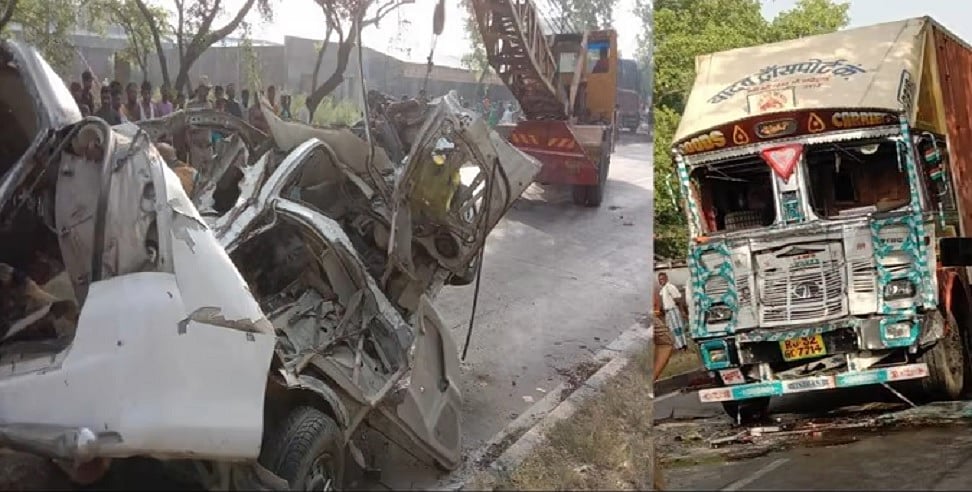 उत्तर प्रदेश के बाराबंकी में भीषण सड़क हादसा! कार और ट्रक की टक्कर में चार लोगों की दर्दनाक मौत