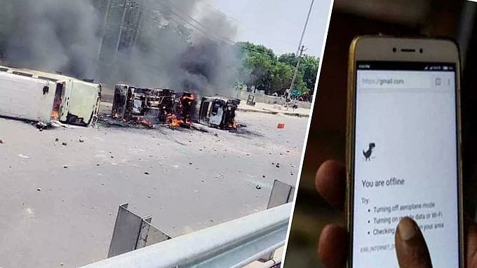 ‘अग्निपथ योजना’ पर देश भर में बवाल, हरियाणा के पलवल में प्रदर्शन के बाद मोबाइल- इंटरनेट सेवाओं पर लगी पाबंदी