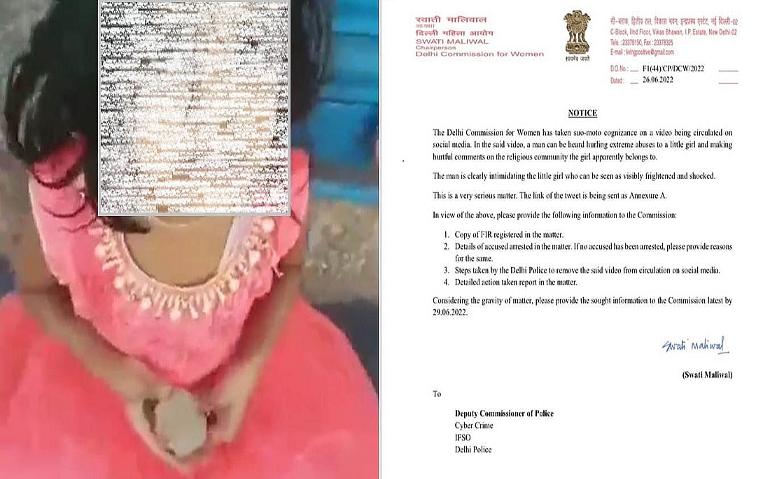 बच्ची से अभद्रता के वायरल वीडियो पर दिल्ली महिला आयोग ने लिया संज्ञान, दिल्ली पुलिस से मांगी कार्रवाई की जानकारी