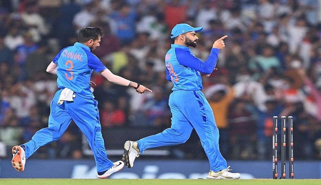 दूसरे T20 में ऑस्ट्रेलिया को हराने के बाद कोहली ने कहा- 'हिसाब बराबर, हैदराबाद में मिलते हैं'