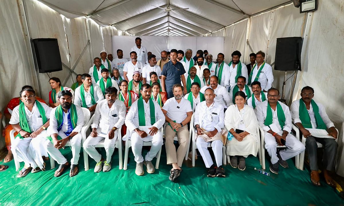 आंध्र प्रदेश के किसानों के साथ खड़े हुए राहुल गांधी, अमरावती को एकमात्र राजधानी बनाने की मांग का किया समर्थन