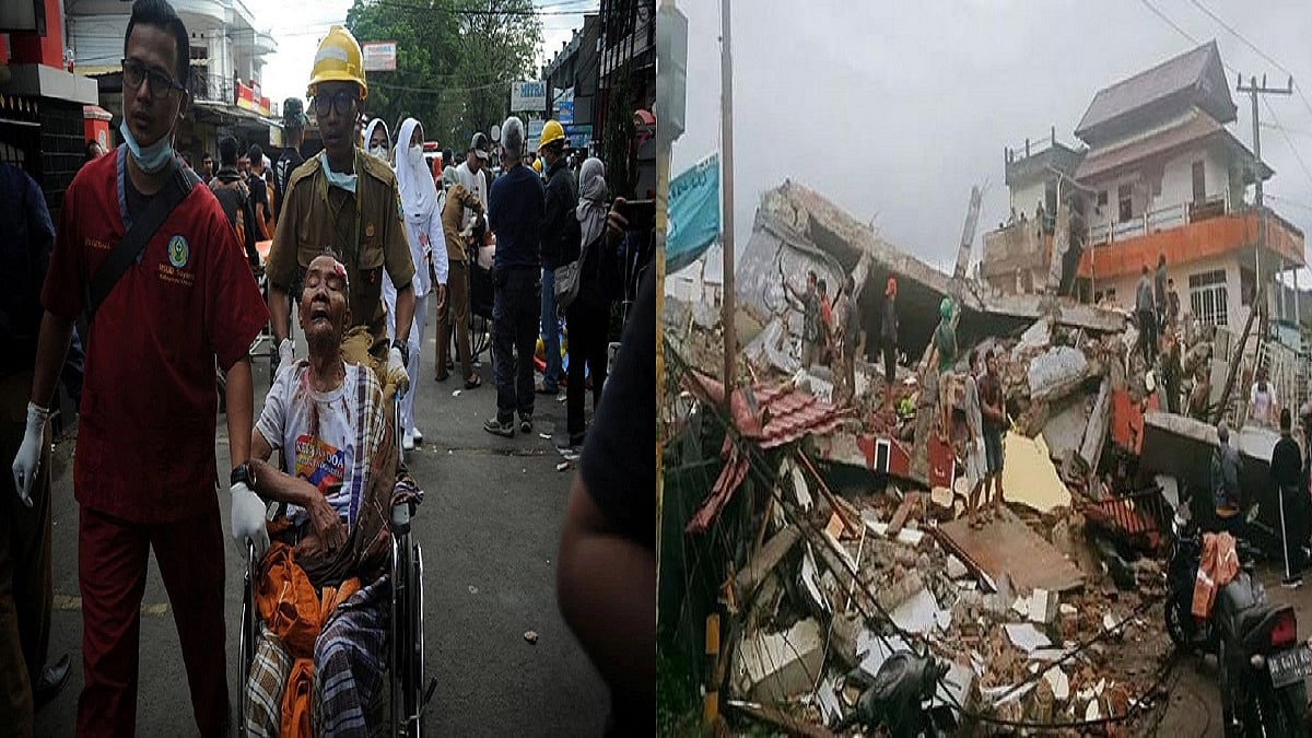 इंडोनेशिया में भूकंप से चारों तरफ तबाही का मंजर, अब तक 162 लोगों की मौत, सैकड़ों घायल, कई इमारतें जमींदोज