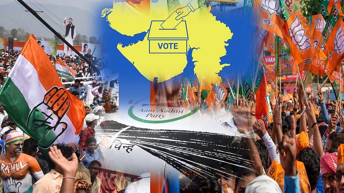 गुजरात में दो चरणों में चुनाव होना है