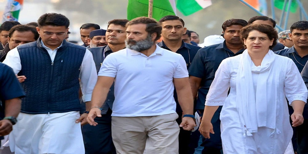 पदयात्रा में प्रियंका गांधी शामिल, राहुल बोले- रास्तों से लड़कर हमने कई मुकाम बनाए हैं, साथ हैं तो यकीन है, मंजिल जरूर पाएंगे