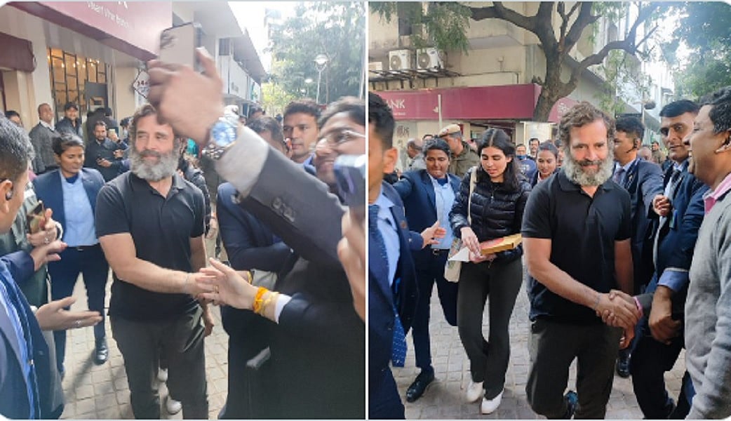 दिल्ली के बाजार में अचानक दिखे राहुल गांधी, खुशी में झूमे लोग, सेल्फी लेने उमड़ी युवाओं की भीड़
