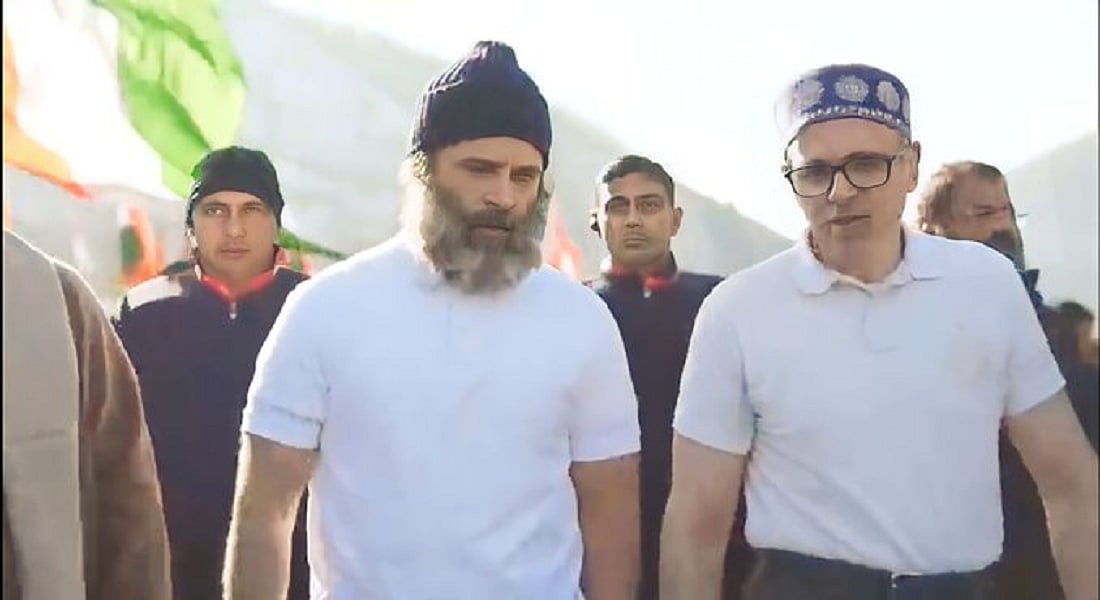 'भारत जोड़ो यात्रा' में शामिल हुए NC नेता उमर अब्दुल्ला, राहुल गांधी के साथ कदमताल करते दिखे