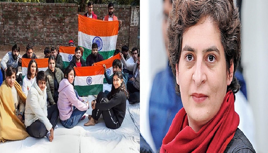 जंतर-मंतर पर प्रदर्शन कर रहे पहलवानों का प्रियंका गांधी ने किया समर्थन, कहा- आरोपों की जांच कर हो उचित कार्रवाई 