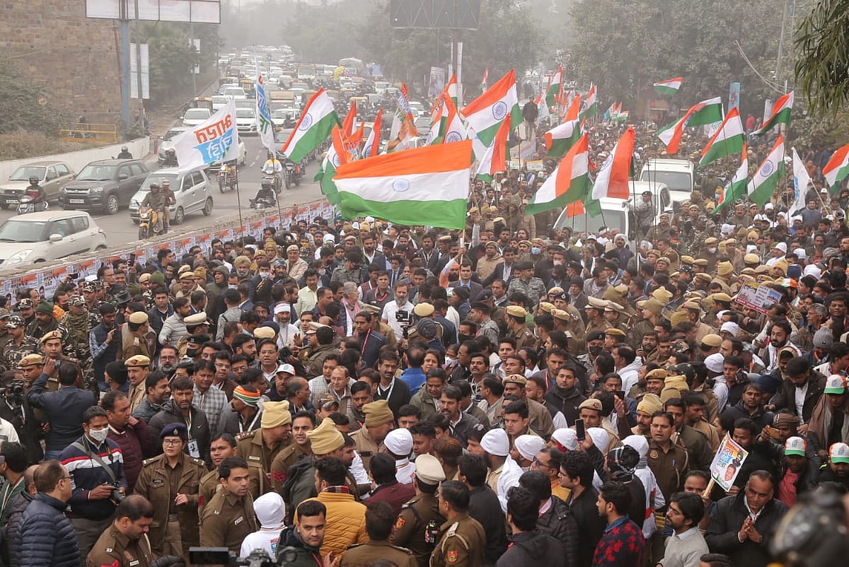 लोनी में राहुल गांधी एक जनसभा को संबोधित करेंगे, जिसके बाद यात्रा यूपी में प्रवेश कर जाएगी