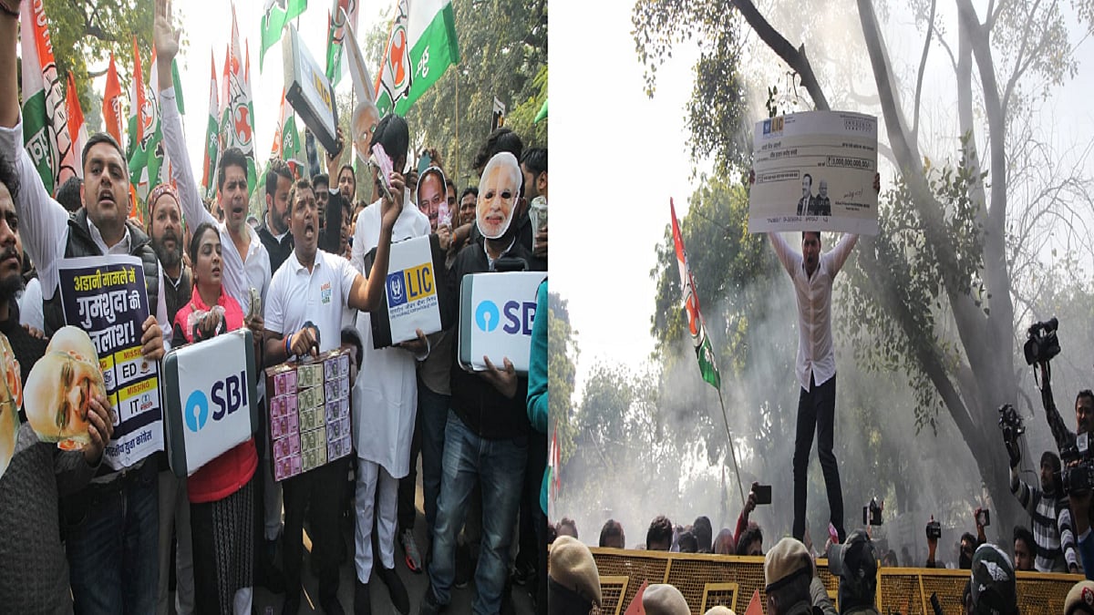 अडानी मुद्दे पर सड़क से संसद तक घिरी मोदी सरकार, देशभर में कांग्रेस का हल्ला बोल, JPC गठन की मांग