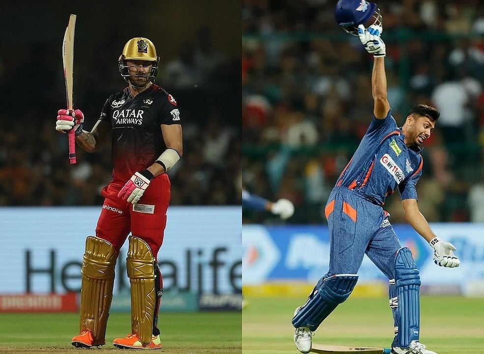 IPL 2023: धीमी ओवर गति के लिए RCB के कप्तान डु प्लेसिस पर 12 लाख का जुर्माना, LSG के आवेश खान को लगी फटकार