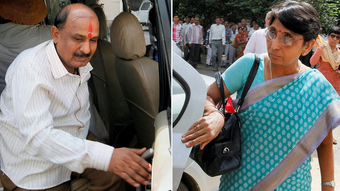 (बाएं) बाजू बजरंगी और (दाएं) माया कोडनानी, दोनों को गुजरात की स्पेशल कोर्ट ने नरोडा गाम मामले से बरी कर दिया (फाइल फोटो)