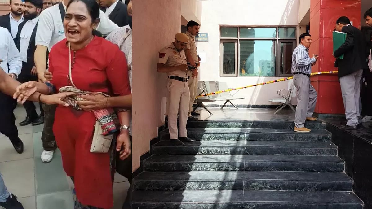 दिल्ली: साकेत कोर्ट में फायरिंग से हड़कंप, महिला को मारी गई गोली, हथियार लेकर अदालत में कैसे घुसा हमलावर?