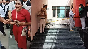 दिल्ली: साकेत कोर्ट में फायरिंग से हड़कंप, महिला को मारी गई गोली, हथियार लेकर अदालत में कैसे घुसा हमलावर?
