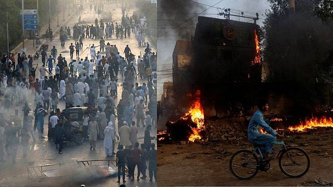 पाकिस्तान में इमरान की गिरफ्तारी पर बवाल, समर्थकों ने PM समेत सैन्य अधिकारियों के घर फूंके, जगह-जगह आगजनी और हिंसा