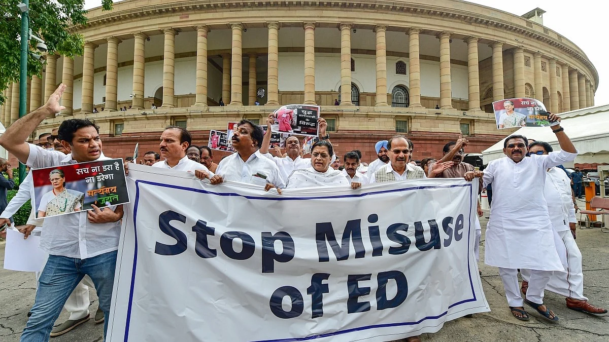 विपक्षी दल केंद्रीय एजेंसियों के दुरुपयोग के खिलाफ संसद के अंदर और बाहर विरोध प्रदर्शन करते रहे हैं