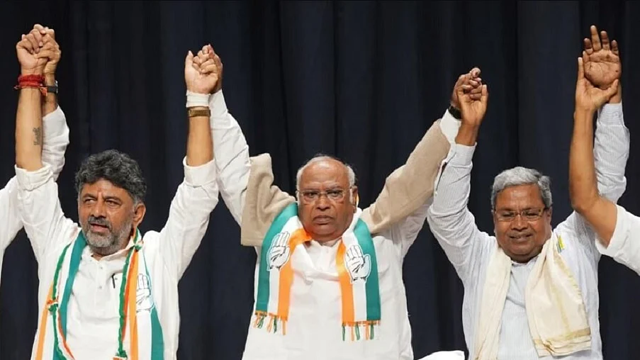 कर्नाटक में विधायक दल के नेता के चुनाव के लिए कांग्रेस ने सुशील शिंदे, जितेंद्र सिंह और दीपक बाबरिया को पर्यवेक्षक बनाया