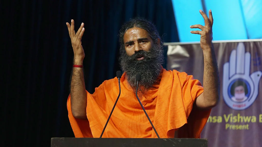 पहलवानों के समर्थन में रामदेव, फोटो: Getty Images
