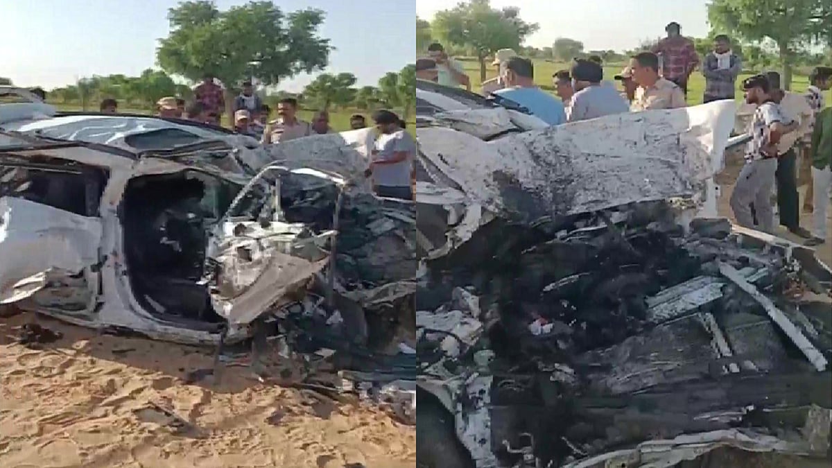 राजस्थान के फतेहपुर में कार और ट्रक की भीषण टक्कर, हादसे में चार लोगों की दर्दनाक मौत