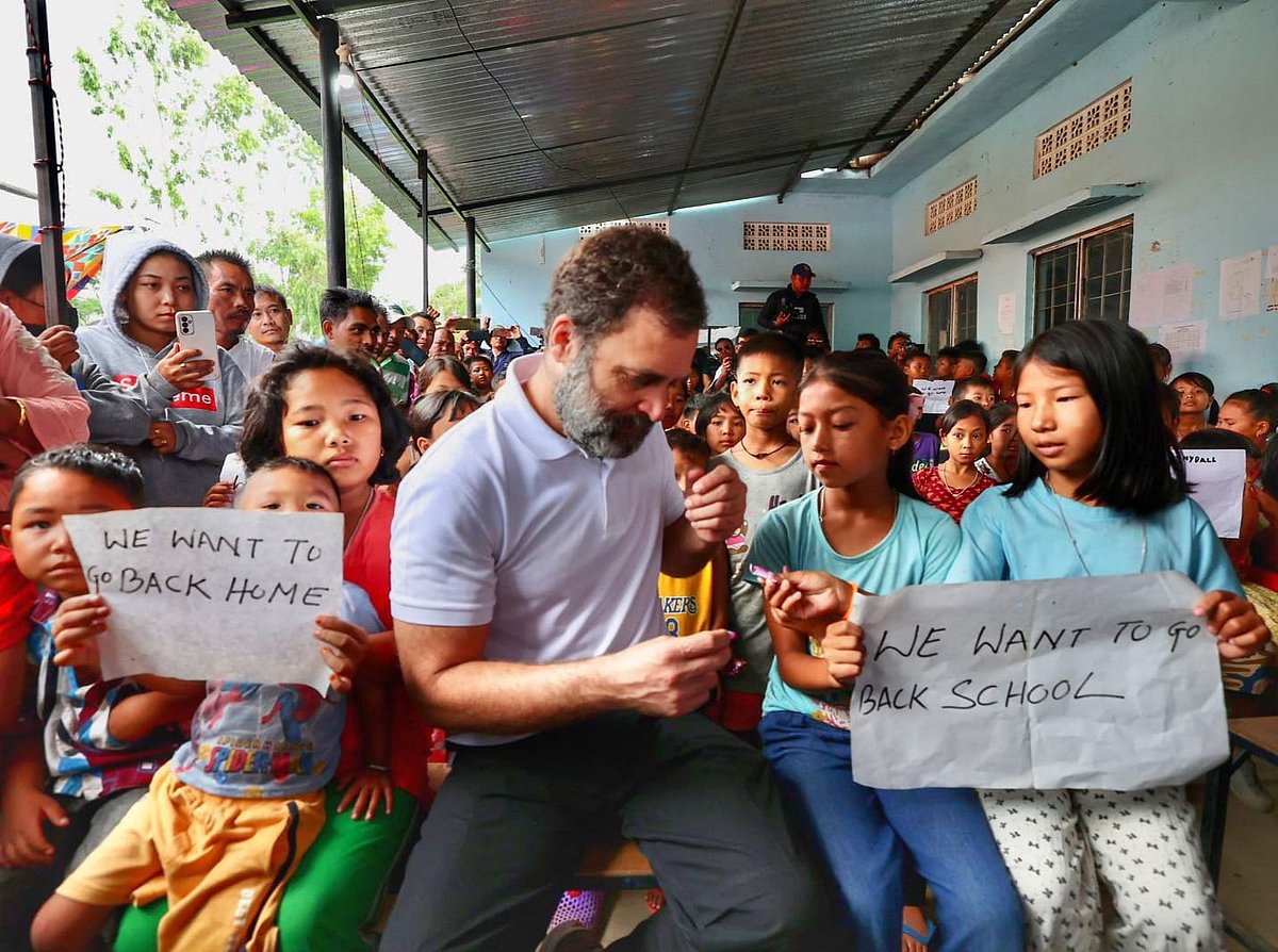 'मणिपुर में अमन की जरूरत, राहत शिविरों में जरूरी चीजों की कमी', राहुल गांधी ने सरकार से की ये अपील