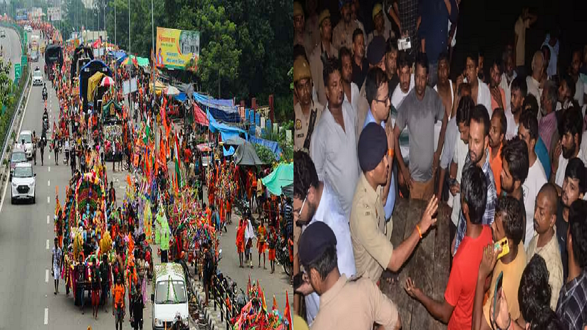 उत्तर प्रदेश में कांवड़ यात्रा के दौरान बड़ा हादसा।