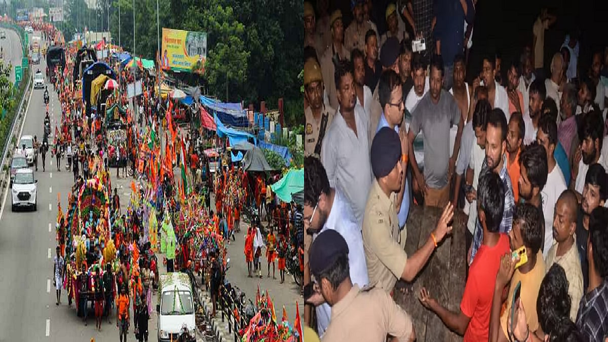 उत्तर प्रदेश में कांवड़ यात्रा के दौरान बड़ा हादसा।