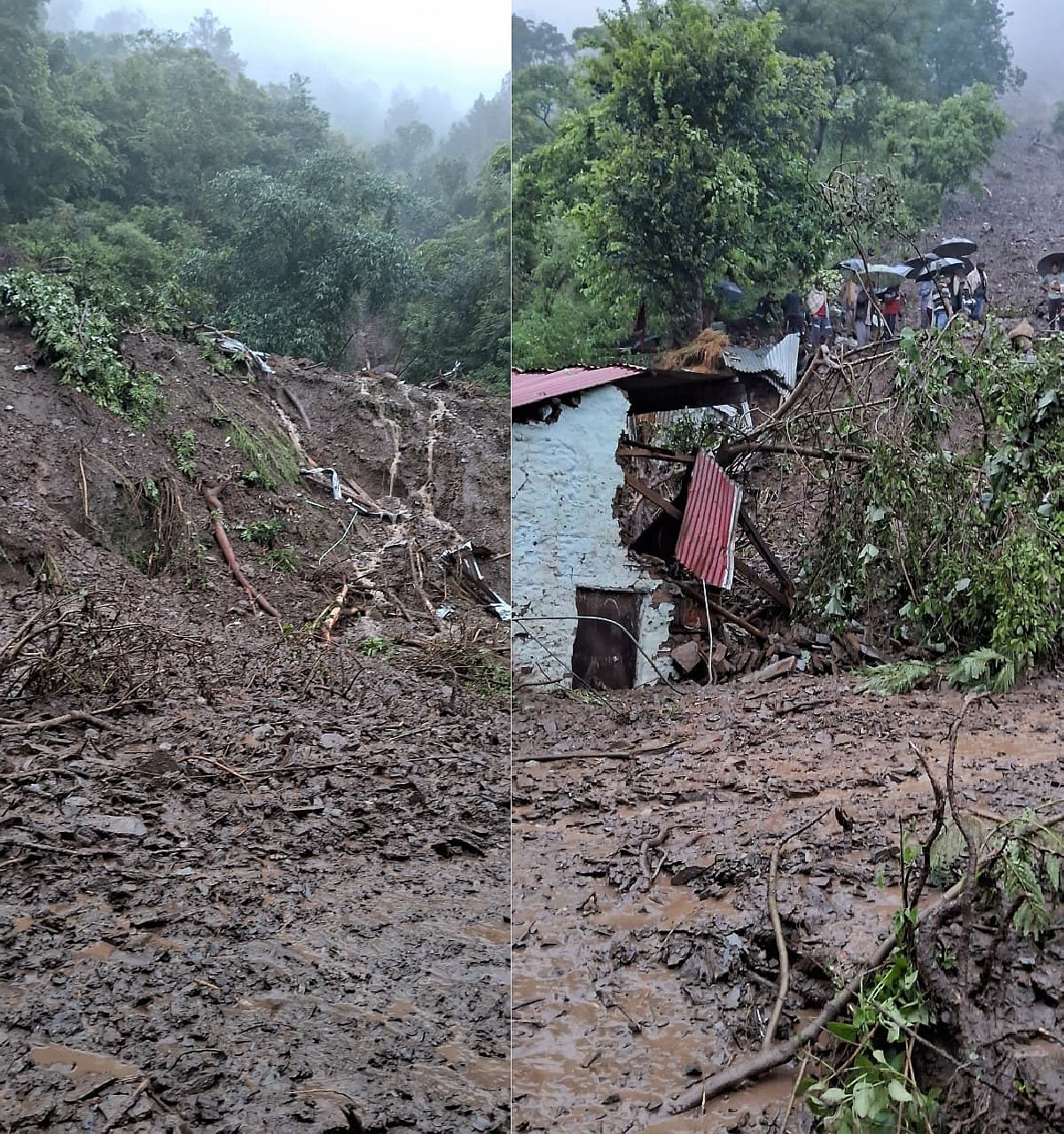 हिमाचल प्रदेश के सोलन में बादल फटा, 7 लोगों की मौत, कई लापता, दो घर बहे 