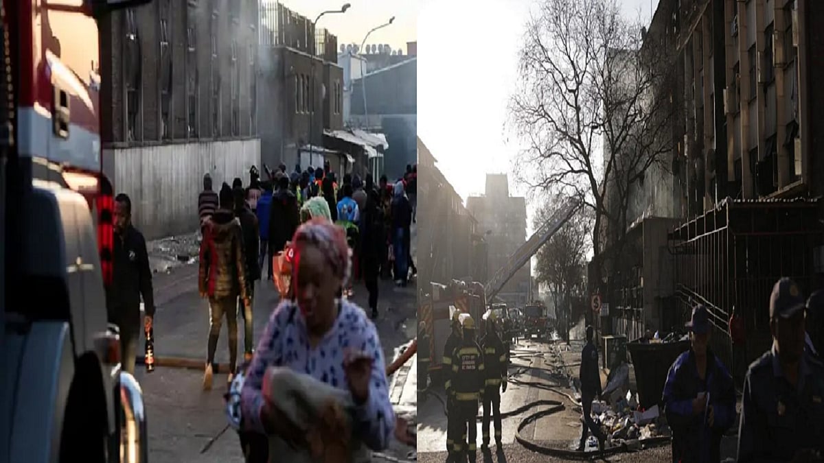 साउथ अफ्रीका: जोहान्सबर्ग में 5 मंजिला इमारत में आग लगने से 63 लोगों की मौत, 40 से ज्यादा झुलसे