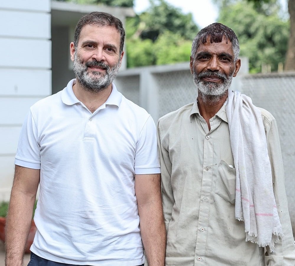 वायरल सब्जीवाले रामेश्वर की राहुल गांधी से हुई मुलाकात, एक दिन पहले जताई थी बात करने की इच्छा
