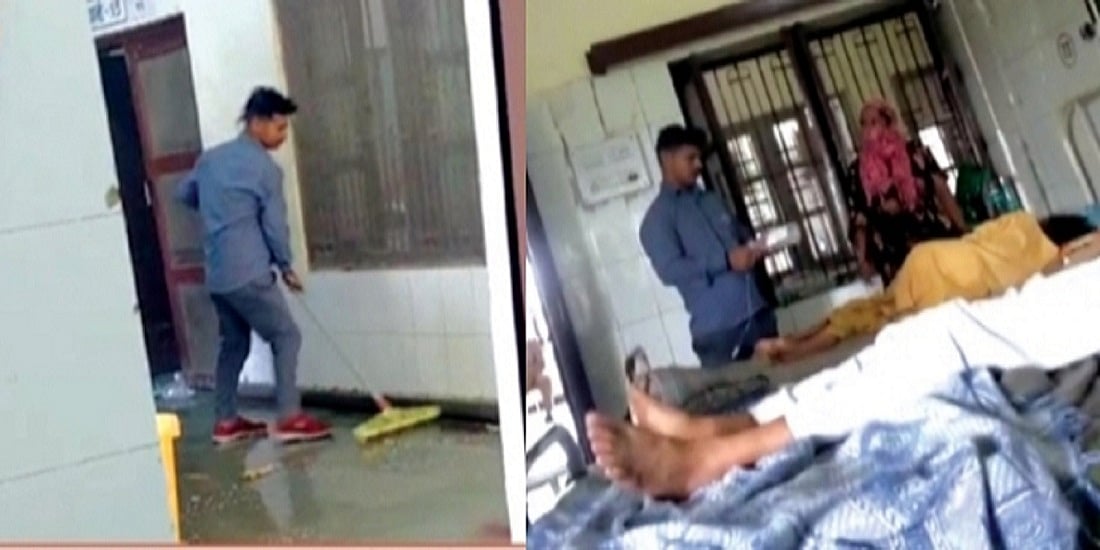हाल-ए-उत्तर प्रदेशः बिजनौर अस्पताल में सफाई कर्मचारी कर रहा मरीजों का इलाज, वीडियो वायरल होने पर जांच का आदेश