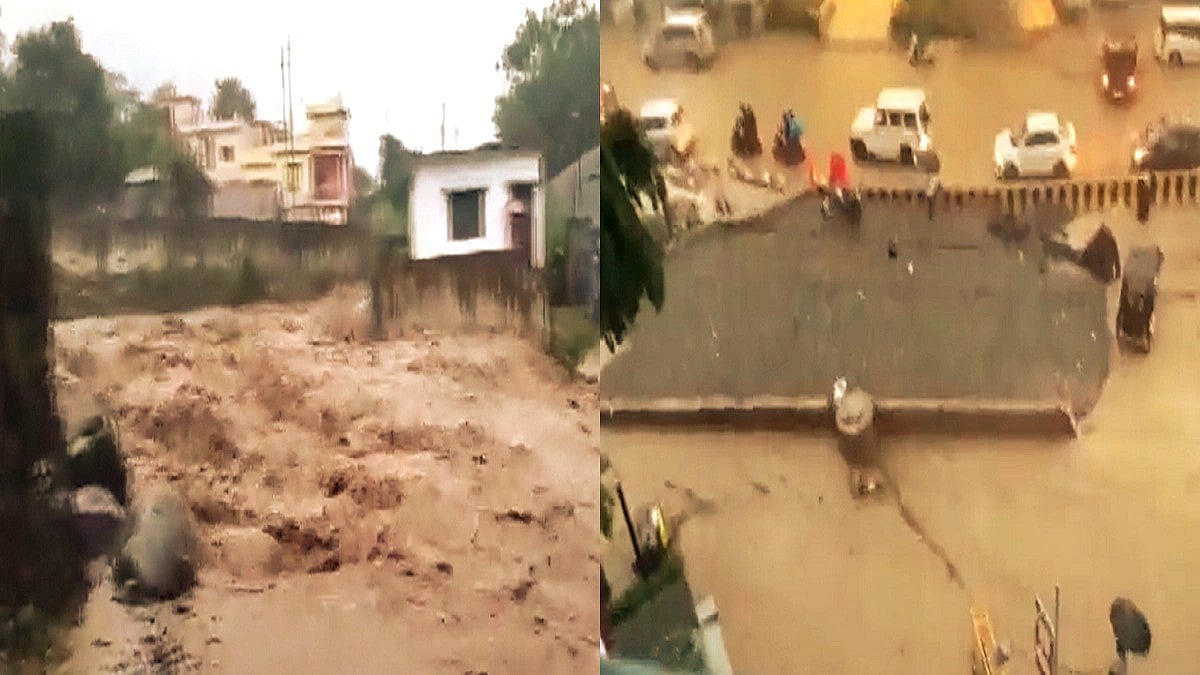 उत्तराखंड के हल्द्वानी में भारी बारिश से बिगड़े हालात।
