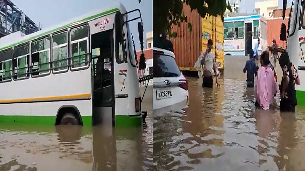 दिल्ली-एनसीआर में बारिश से बढ़ी मुश्किलें।