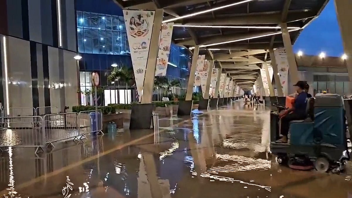 G20 Summit: G20 के सदस्यों की मेहमाननवाजी के लिए बनाए गए 'भारत मंडपम' का बारिश में हुआ ये हाल! देखें वीडियो