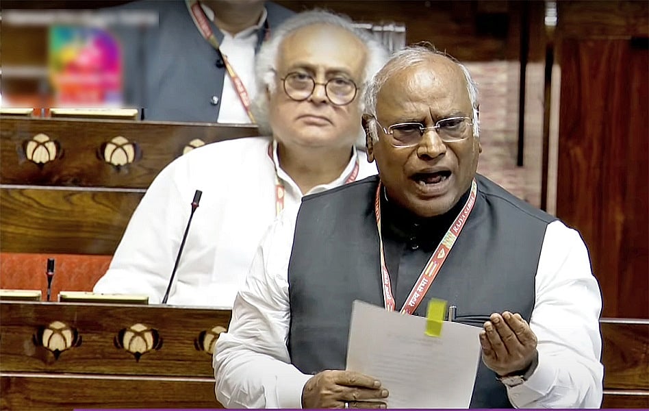 राज्यसभा में खड़गे ने सरकार पर कसा तंज, पूछा- यह अमृत काल है या विष काल?