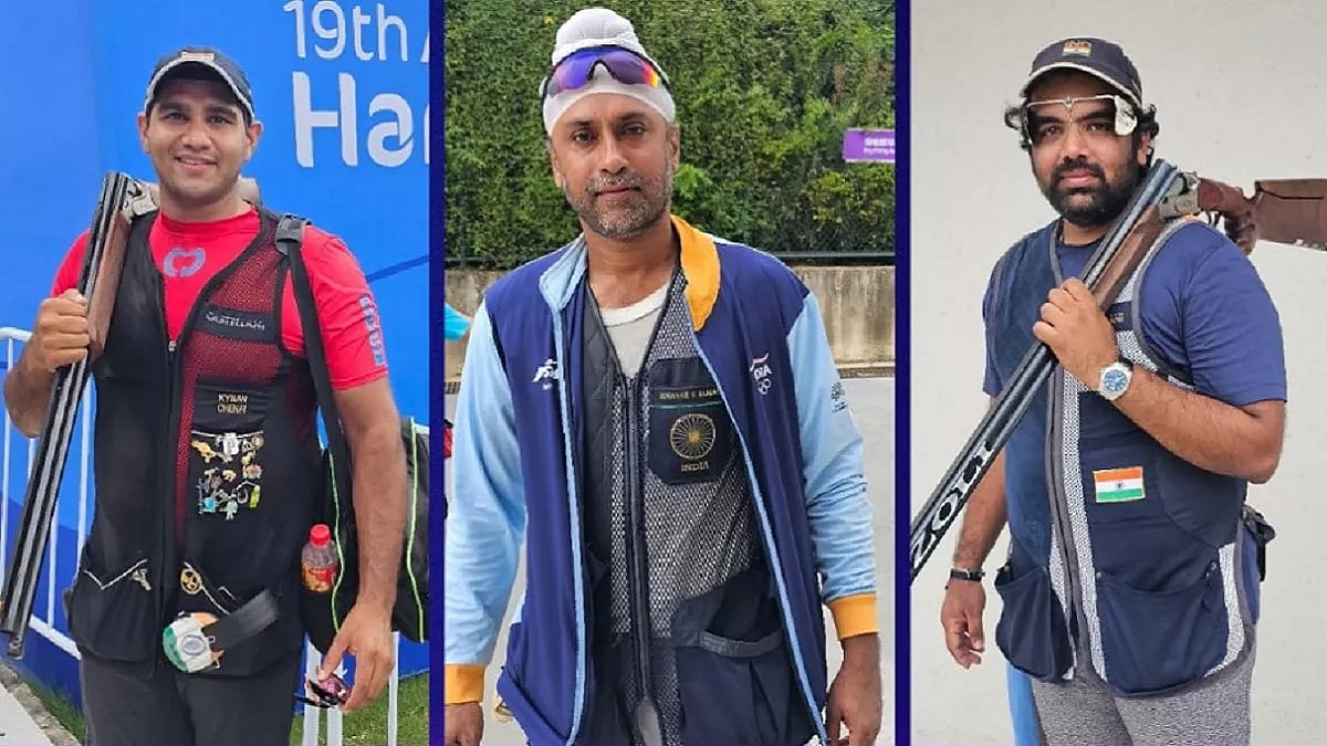 एशियन गेम्स में भारत की ट्रैप शूटिंग टीम का धमाल, पुरुषों ने गोल्ड तो महिलाओं ने जीता सिल्वर मेडल
