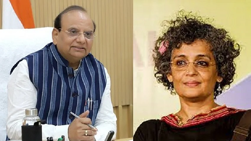 दिल्ली के उपराज्यपाल ने अरुंधति रॉय के खिलाफ मुकदमा चलाने की मंजूरी दी