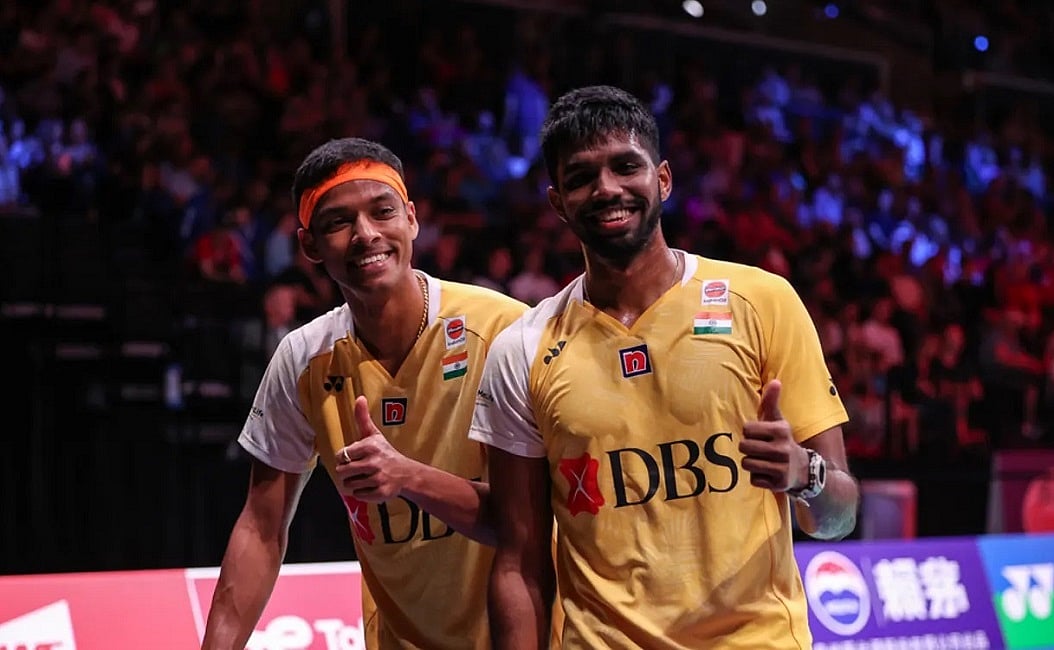 AsianGames2023: पहली बार बैडमिंटन के पुरुष युगल के फाइनल में भारत, सात्विक-चिराग की जोड़ी ने मेडल किया पक्का