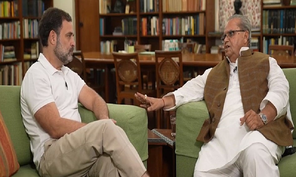 राहुल गांधी ने लिया सत्यपाल मलिक का इंटरव्यू, पुलवामा, किसान और मीडिया पर हुई दिलचस्प बातचीत