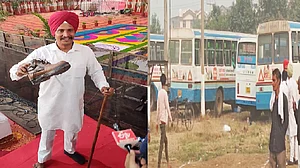 हरियाणा: करनाल में अमित शाह के मंच पर दिव्यांग ने फेंका जूता, पेंशन बंद करने से था नाराज