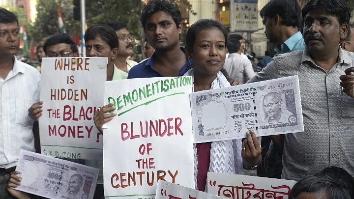 हर साल नोटबंदी की बरसी पर विरोध प्रदर्शन होते हैं (फाइल फोटो)