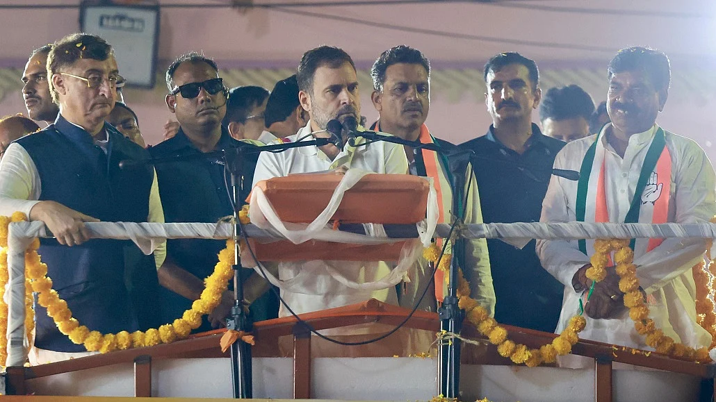 राहुल गांधी ने कहा कि मध्य प्रदेश में कांग्रेस पार्टी का तूफान आने वाला है।