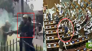 संसद के भीतर ही नहीं बाहर भी मचा बवाल, कुल 4 लोग गिरफ्तार, एक ही समय पर दोनों घटना से उठे कई सवाल