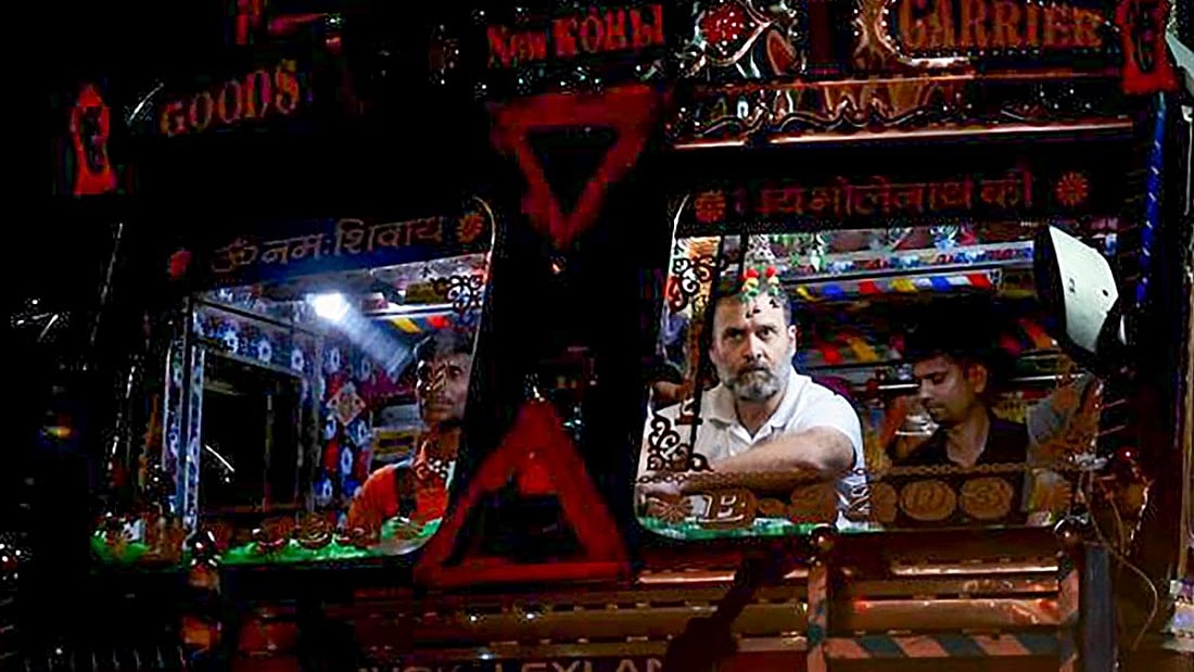 हड़ताली ट्रक ड्राइवर्स के समर्थन में आए राहुल गांधी, मोदी सरकार पर बोला हमला