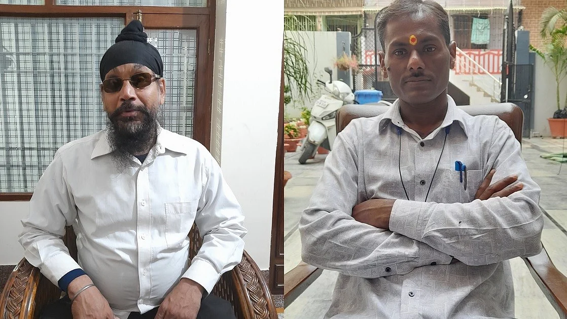 (बाएं) परमजीत सिंह और (दाएं) प्रभु नारायण