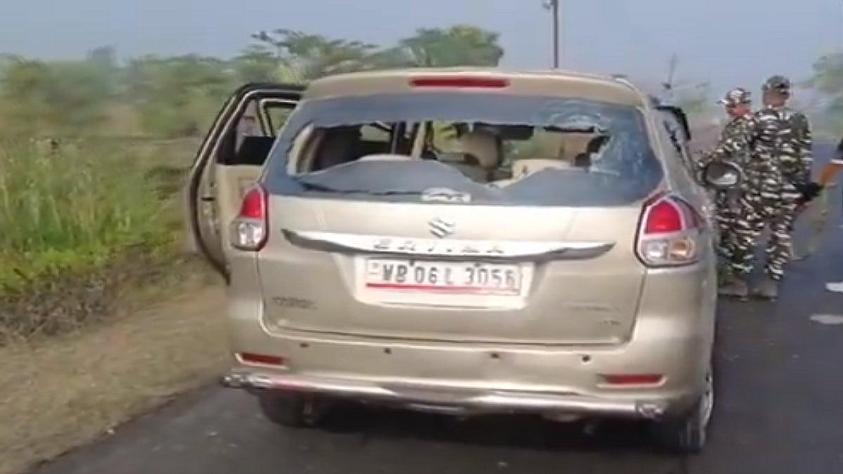 बंगाल में ईडी की टीम पर हमला।